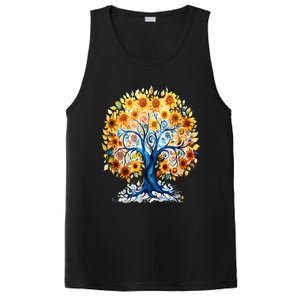 Hippie Flower Peace Soul Love Happy PosiCharge Competitor Tank