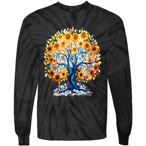 Hippie Flower Peace Soul Love Happy Tie-Dye Long Sleeve Shirt