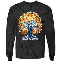 Hippie Flower Peace Soul Love Happy Tie-Dye Long Sleeve Shirt