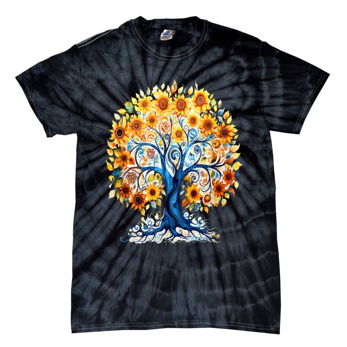 Hippie Flower Peace Soul Love Happy Tie-Dye T-Shirt