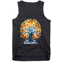 Hippie Flower Peace Soul Love Happy Tank Top