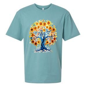 Hippie Flower Peace Soul Love Happy Sueded Cloud Jersey T-Shirt