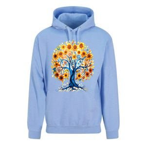 Hippie Flower Peace Soul Love Happy Unisex Surf Hoodie