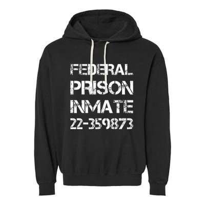 Halloween Federal Prison Jail Inmate Prisoner Costume Garment-Dyed Fleece Hoodie