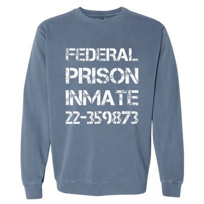 Halloween Federal Prison Jail Inmate Prisoner Costume Garment-Dyed Sweatshirt