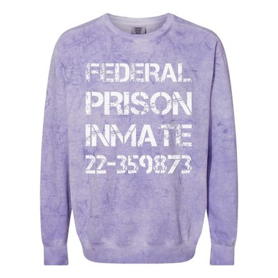 Halloween Federal Prison Jail Inmate Prisoner Costume Colorblast Crewneck Sweatshirt