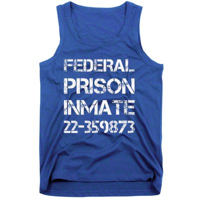 Halloween Federal Prison Jail Inmate Prisoner Costume Tank Top