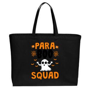 Halloween Funny Para Boo Squad Gift Cotton Canvas Jumbo Tote