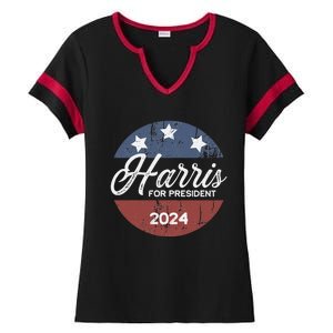 Harris For President Kamala Harris For President Ladies Halftime Notch Neck Tee