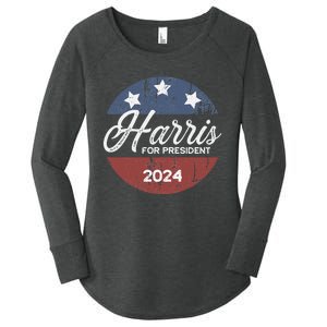 Harris For President Kamala Harris For President Women's Perfect Tri Tunic Long Sleeve Shirt