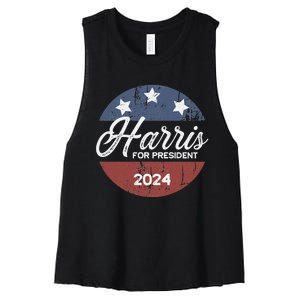 Harris For President Kamala Harris For President Women's Racerback Cropped Tank