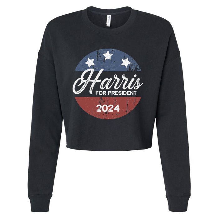 Harris For President Kamala Harris For President Cropped Pullover Crew