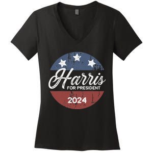 Harris For President Kamala Harris For President Women's V-Neck T-Shirt