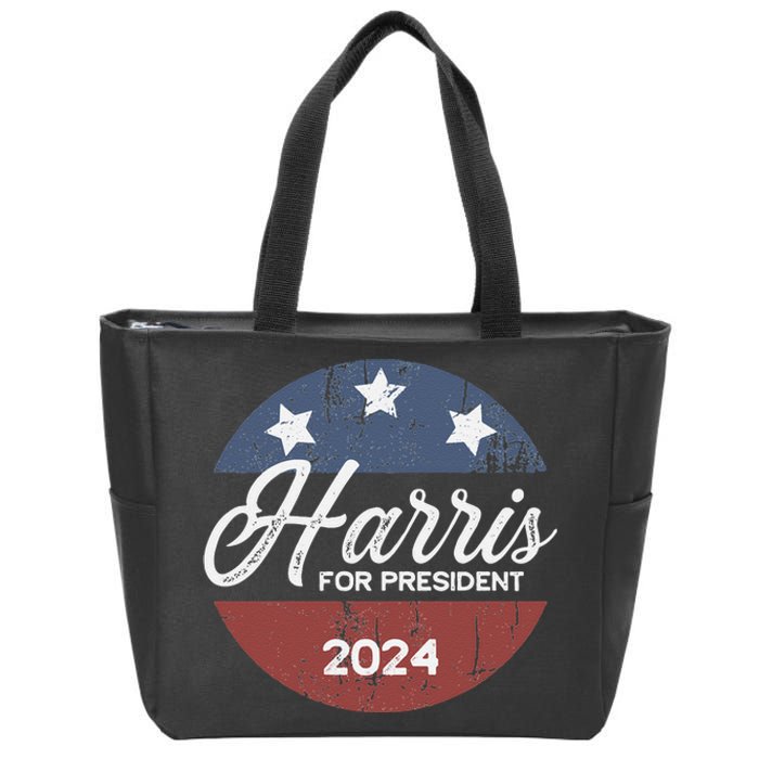 Harris For President Kamala Harris For President Zip Tote Bag