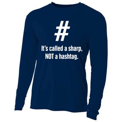 Hashtag Funny Piano Player Piano Teacher Cooling Performance Long Sleeve Crew