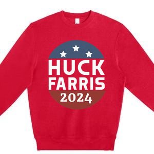 Huck Farris Pro Trump Pro Freedom Kamala Is Not My President Premium Crewneck Sweatshirt