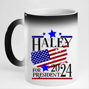 Haley For President 2024 11oz Black Color Changing Mug