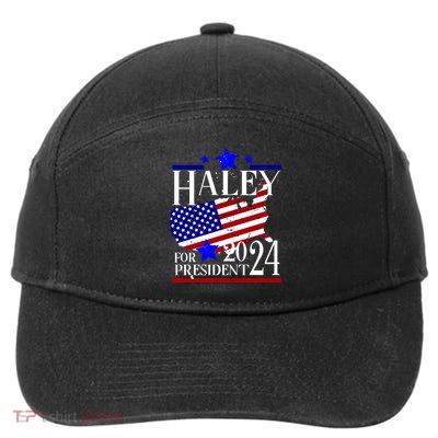 Haley For President 2024 7-Panel Snapback Hat