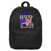 Haley For President 2024 16 in Basic Backpack