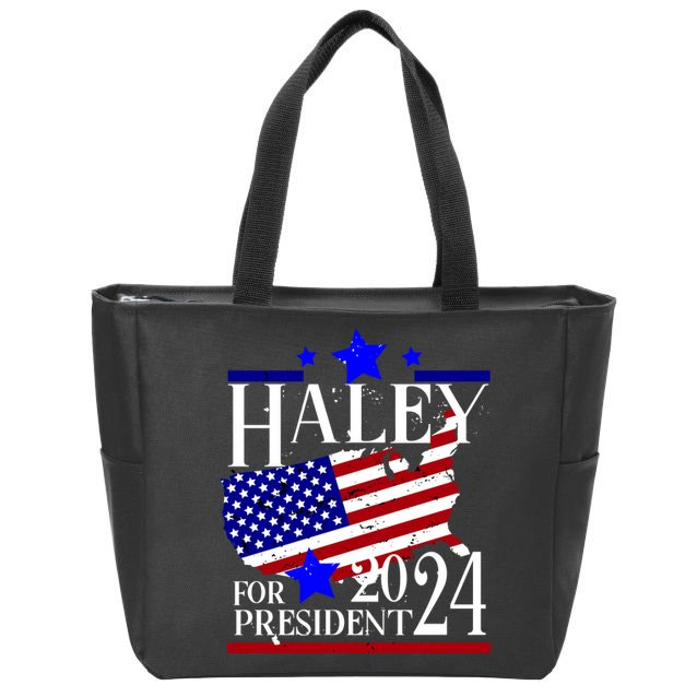 Haley For President 2024 Zip Tote Bag