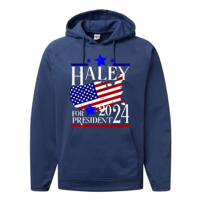 Haley For President 2024 Performance Fleece Hoodie