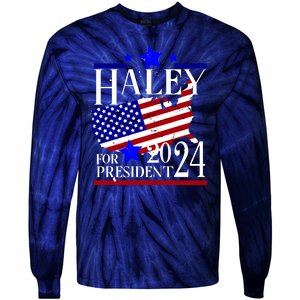 Haley For President 2024 Tie-Dye Long Sleeve Shirt