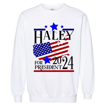 Haley For President 2024 Garment-Dyed Sweatshirt