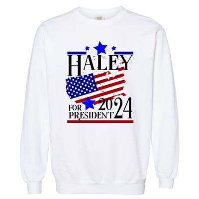 Haley For President 2024 Garment-Dyed Sweatshirt