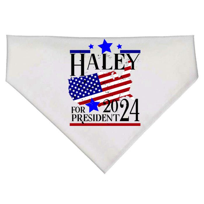 Haley For President 2024 USA-Made Doggie Bandana