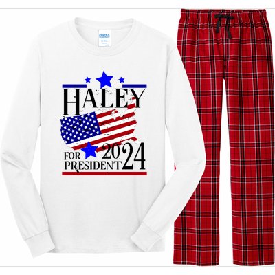 Haley For President 2024 Long Sleeve Pajama Set