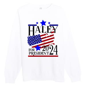 Haley For President 2024 Premium Crewneck Sweatshirt