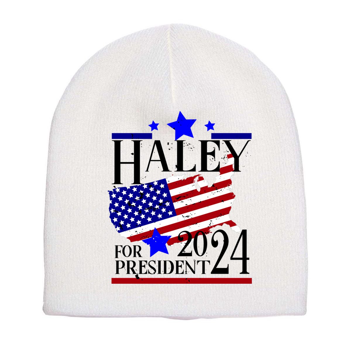 Haley For President 2024 Short Acrylic Beanie