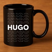 Hugo Funny Personalized Name Hugo 11oz C Handle Ceramic Mug