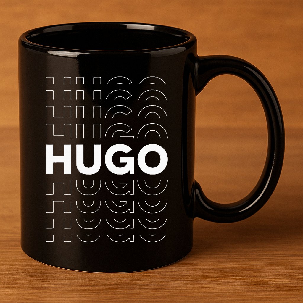 Hugo Funny Personalized Name Hugo 11oz C Handle Ceramic Mug