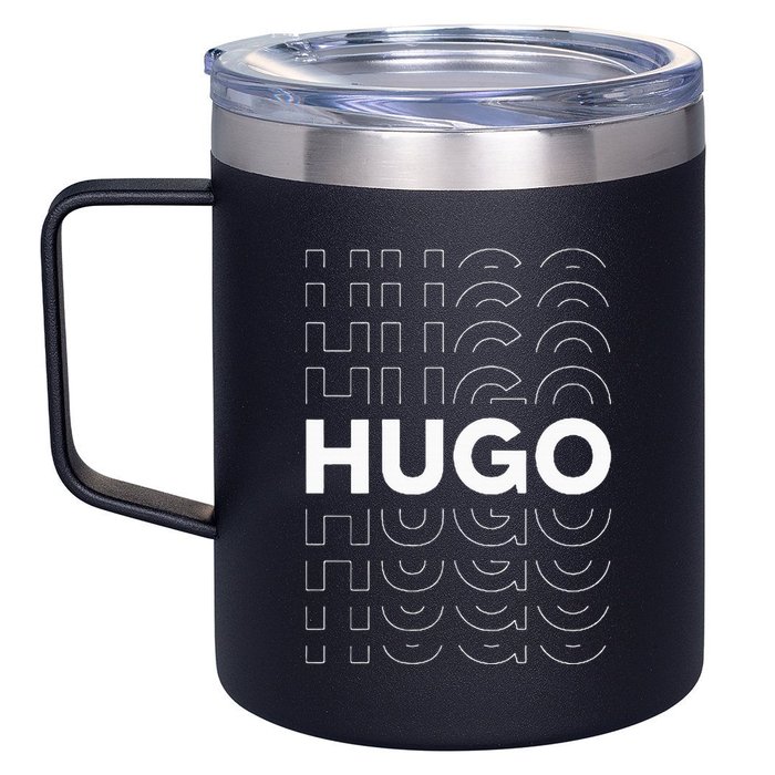 Hugo Funny Personalized Name Hugo 12oz Stainless Steel Coffee Mug