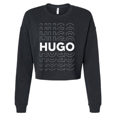 Hugo Funny Personalized Name Hugo Cropped Pullover Crew