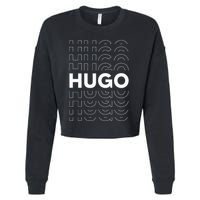 Hugo Funny Personalized Name Hugo Cropped Pullover Crew