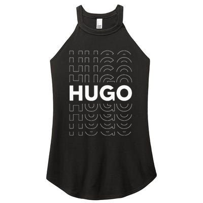 Hugo Funny Personalized Name Hugo Women's Perfect Tri Rocker Tank