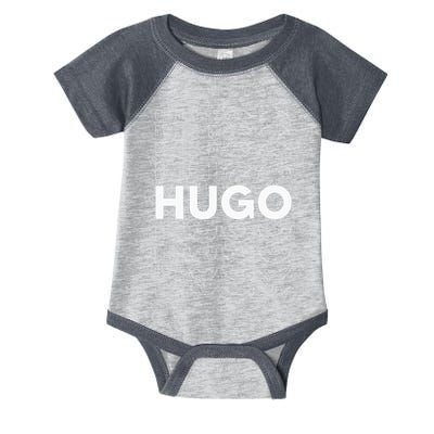 Hugo Funny Personalized Name Hugo Infant Baby Jersey Bodysuit
