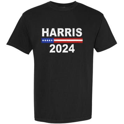 Harris For President Election Kamala Harris 2024 V Neck Garment-Dyed Heavyweight T-Shirt