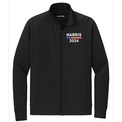 Harris For President Election Kamala Harris 2024 V Neck Stretch Full-Zip Cadet Jacket