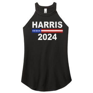 Harris For President Election Kamala Harris 2024 V Neck Women's Perfect Tri Rocker Tank