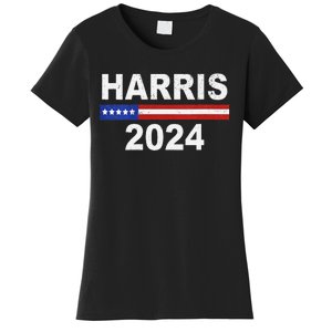 Harris For President Election Kamala Harris 2024 V Neck Women's T-Shirt