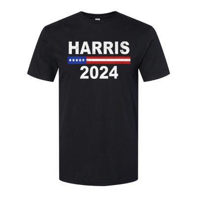 Harris For President Election Kamala Harris 2024 V Neck Softstyle CVC T-Shirt