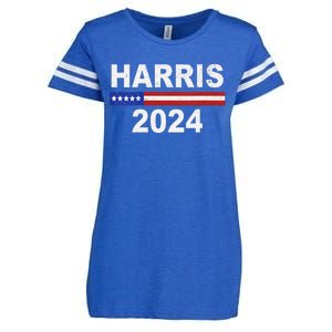 Harris For President Election Kamala Harris 2024 V Neck Enza Ladies Jersey Football T-Shirt