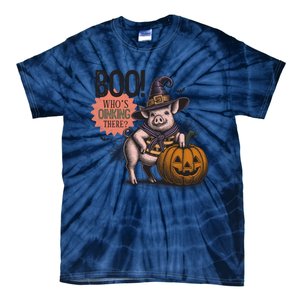 Halloween Funny Pig Lovers Farmers Tie-Dye T-Shirt