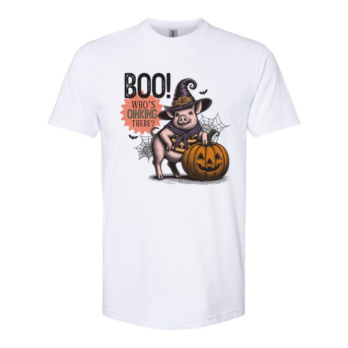 Halloween Funny Pig Lovers Farmers Softstyle CVC T-Shirt