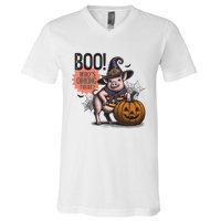 Halloween Funny Pig Lovers Farmers V-Neck T-Shirt