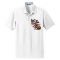 Halloween Funny Pig Lovers Farmers Dry Zone Grid Polo