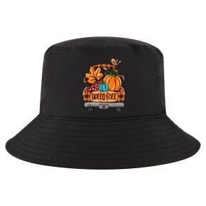 Hello Fall Pumpkin Truck Cute Cool Comfort Performance Bucket Hat